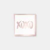 XOXO Blush Pink | Moderne borstelkalligrafie Post-it® Notes (Voorkant)
