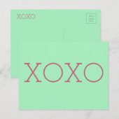 XOXO-Briefkaart Briefkaart (Voorkant / Achterkant)