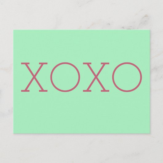 XOXO-Briefkaart Briefkaart (Voorkant)