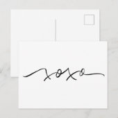 XOXO-briefkaart Briefkaart (Voorkant / Achterkant)