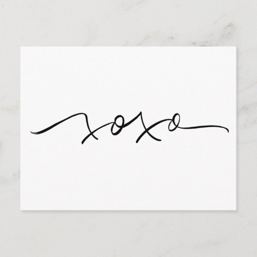 XOXO-briefkaart Briefkaart (Voorkant)