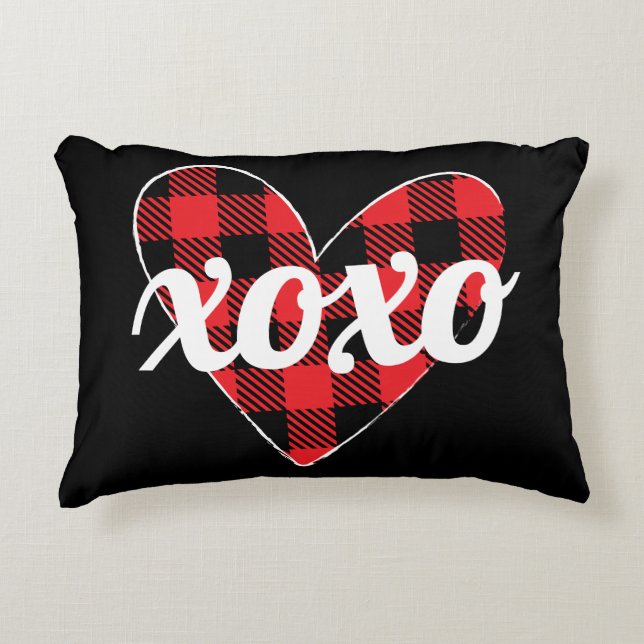 xoxo buffalo hart Accent Pillow Accent Kussen (Voorkant)