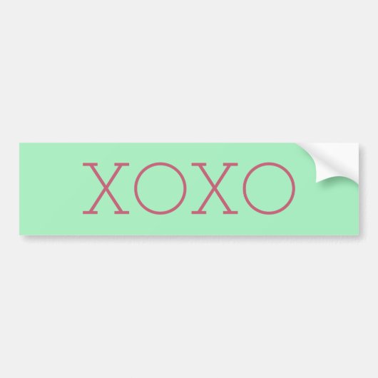 XOXO-Bumpersticker Bumpersticker (Voorkant)