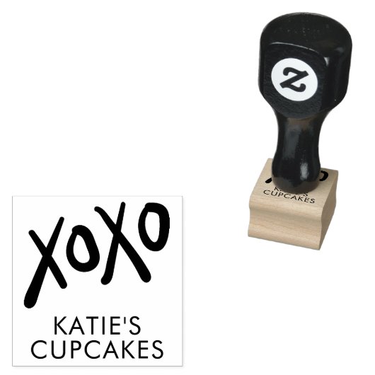 XOXO BUSINESS modern leuk stijlvol handgetekend Rubberstempel (Gestempeld)