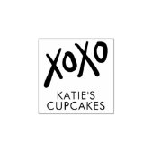 XOXO BUSINESS modern leuk stijlvol handgetekend Rubberstempel (Afrduk)