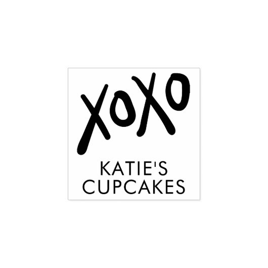 XOXO BUSINESS modern leuk stijlvol handgetekend Rubberstempel (Afrduk)