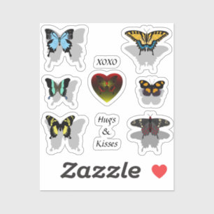 XOXO Butterfly Pack Sticker