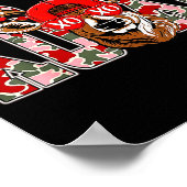 Xoxo Camo Buck Deer Hunting Valentine's Day Boys K Poster (Hoek)