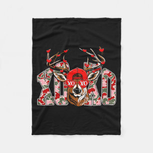 Xoxo Camo Buck Hertenjacht Valentijnsdag Jongens K Fleece Deken