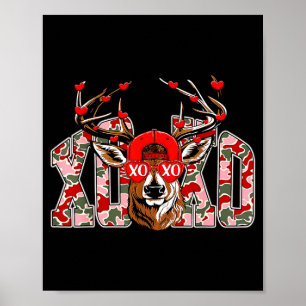 Xoxo Camo Buck Hertenjacht Valentijnsdag Jongens K Poster