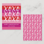 XOXO Classroom Valentijn Note Kaart Notitiekaartje (Voorkant / Achterkant)