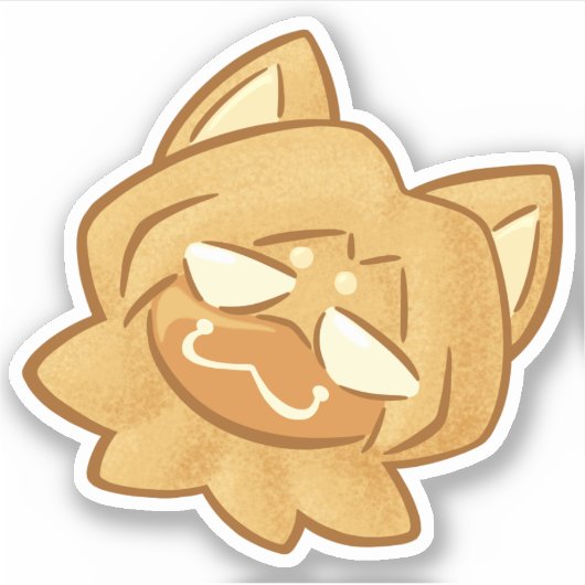 XOXO Cookie (vanille) Sticker (Voorkant)