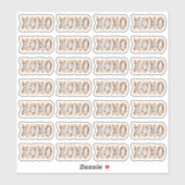 XOXO Dank u wel Boho Floral Script Overlay Sticker (Vel)