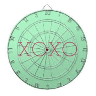 XOXO-dartboard met metaal Dartbord