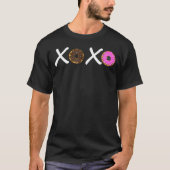 Xoxo donuts Heather Raspberry Valentine Day T-shirt (Voorkant)