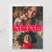 Xoxo drie foto's Valentijnsdag Feestdagenkaart (Voorkant)
