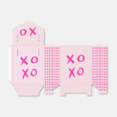 XOXO Eenvoudige Girly Valentijnsdag Roze Bedankdoosjes (Uitgevouwen)