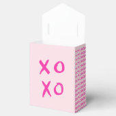 XOXO Eenvoudige Girly Valentijnsdag Roze Bedankdoosjes (Geopend)