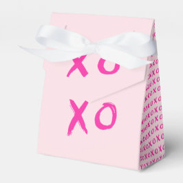 XOXO Eenvoudige Girly Valentijnsdag Roze Bedankdoosjes