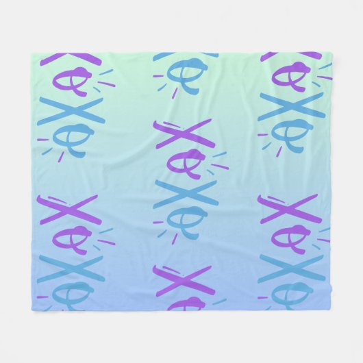 XOXO Fleece Blanket (Voorkant (Horizontaal))