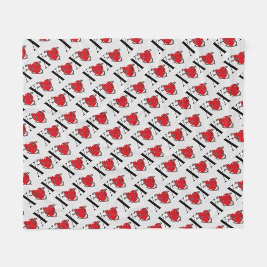 XOXO FLEECE DEKEN (Voorkant (Horizontaal))