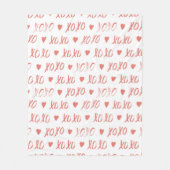 XOXO FLEECE DEKEN (Voorkant)