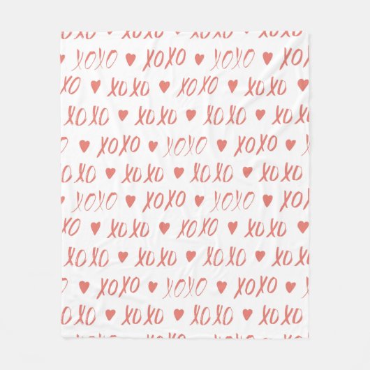 XOXO FLEECE DEKEN (Voorkant)