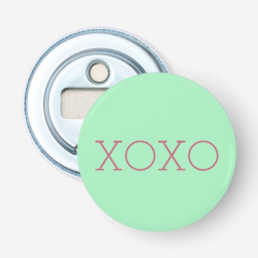 XOXO flesopening Button Flesopener (Voorkant)