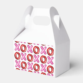 XOXO Folie rood roze Valentijnsdag Vrijgezellenfee Bedankdoosjes