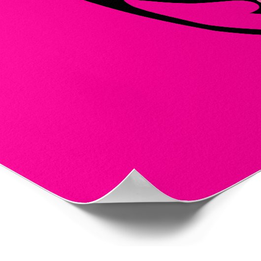 XOXO Forever - Poster van de schedel op roze (Hoek)