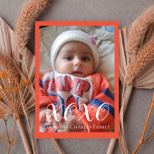 XOXO Foto Valentijnsdag kaart