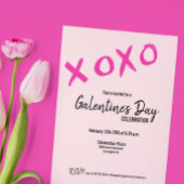 XOXO Galentine's Day Friends Valentijnse Party Kaart