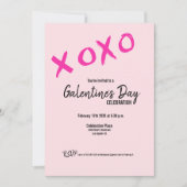 XOXO Galentine's Day Friends Valentijnse Party Kaart (Voorkant)