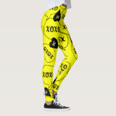 Xoxo gele zwarte Leggings (Rechts)