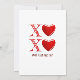 Xoxo Gelukkig Valentijnsdag met hart snoep Kaart