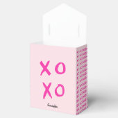 XOXO gepersonaliseerde Valentijnsdag roze Bedankdoosjes (Geopend)
