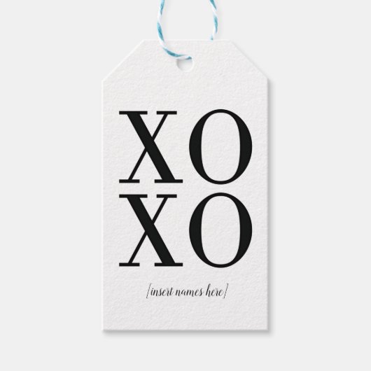 XOXO Gift Label Cadeaulabel (Voorkant)