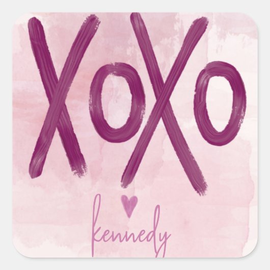 XOXO Gift Stickers (Voorkant)