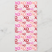 XOXO Girls Night Out Pink Galentine's Day Party Menu (Achterkant)