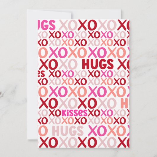 XOXO Girls Night Out Roze Schattigee Galentijn Day Kaart (Achterkant)