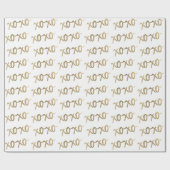 XOXO Gold Brushstoke Mode Chic Cadeaupapier (Vlak)