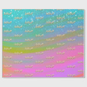 XOXO Gold in Unicorn Cadeaupapier (Vlak)