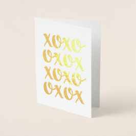 xoxo | Gouden foliekaart Folie Kaarten