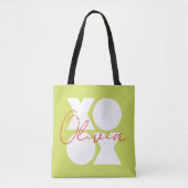 XOXO - groot logoontwerp in het wit Tote Bag (Voorkant)