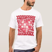 XOXO Groovy Retro Valentijn T-shirt (Voorkant)