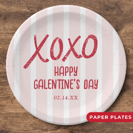 XOXO Hand Drawn Galentine’s Day Party Papieren Bordje