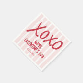 XOXO Hand Drawn Galentine’s Day Party Servet (Hoek)