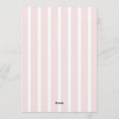 XOXO Hand Drawn Pink Bridal Shower Party Kaart (Achterkant)