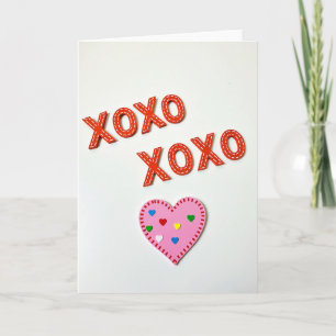 Xoxo Handcrafted Valentijnskaart Kaart