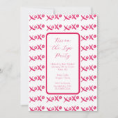 XOXO handgeschilderde uitnodiging (Voorkant)